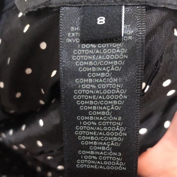 Marc by Marc Jacobs Eyelet Skirt Size 8 Black Polka Dot - Picture 6 of 8